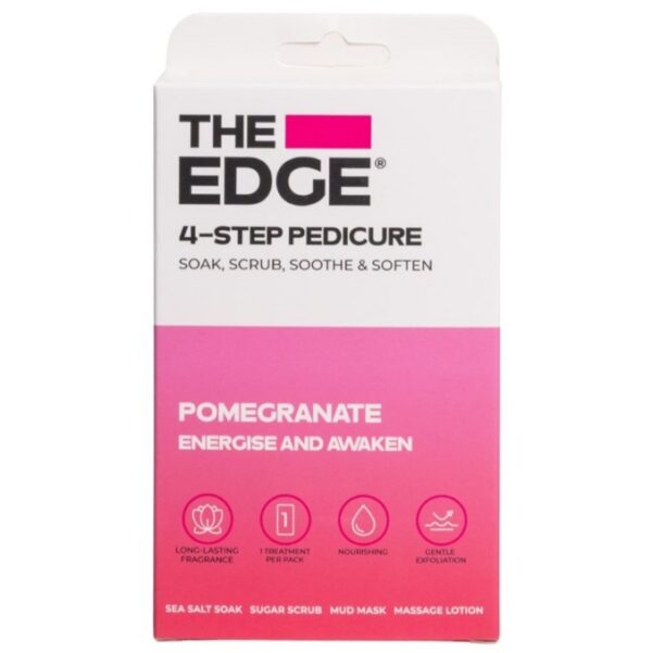 The Edge 4 Step Pedicure Pack – Pomegranate