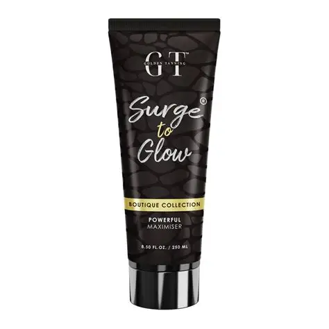 Golden Tanning Surge to Glow bottle